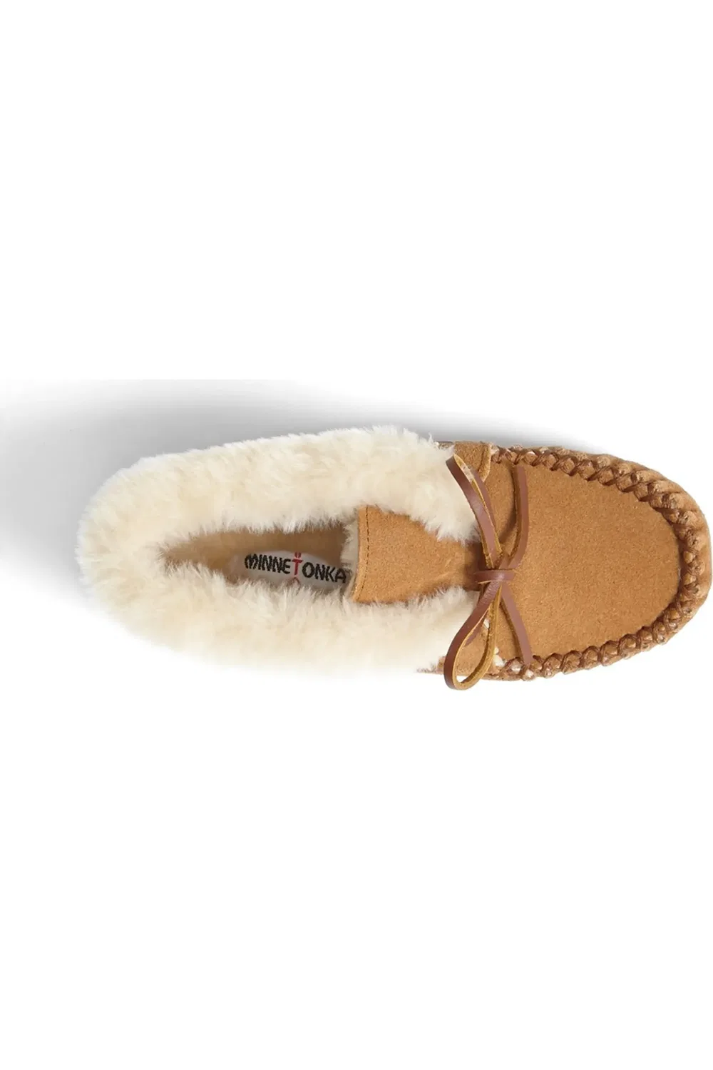 Детские сапожки ботинки из замши с мягким мехом Minnetonka, Tan — фото 4