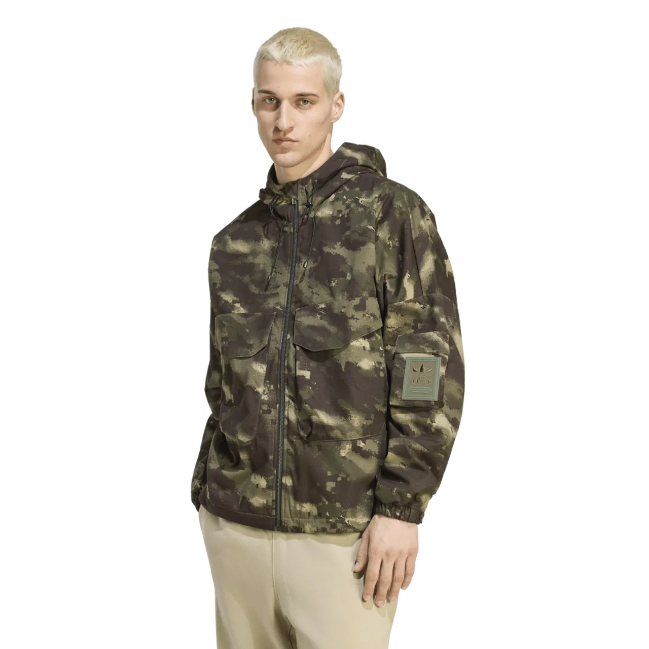 Куртка мужская Camo Jacket Adidas, цвет Olive Strata