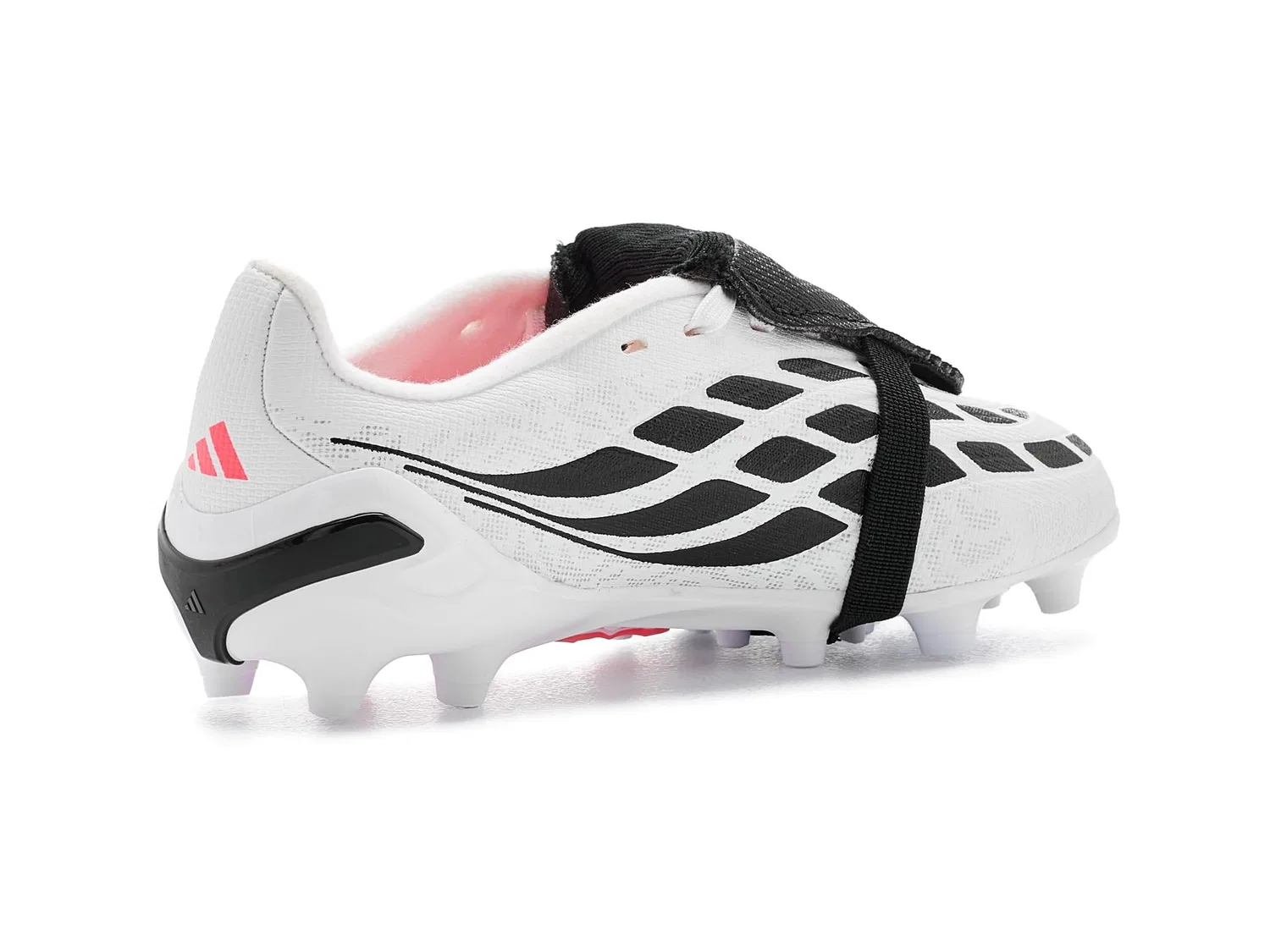 Бутсы Predator League Fold-Over Tongue Artificial Ground Football Boots (для маленьких и больших детей) Adidas Kids, White/Solar Turbo/Black — фото 4