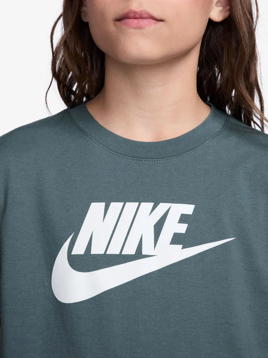 Футболка Nike Sportswear, модель Futura HBR, цвет Mineral Slate — фото 3