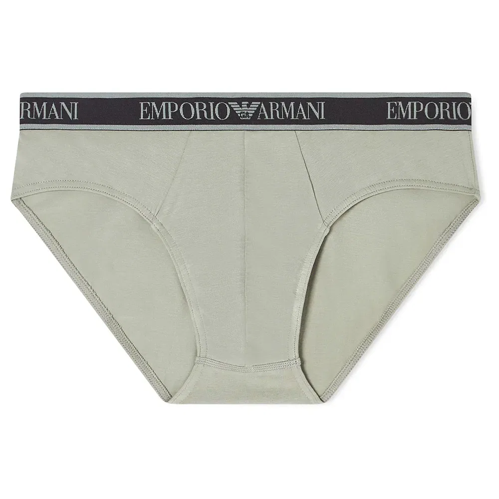 Мужские трусы-слипы с логотипом Emporio armani, 3 шт, Multicolor — фото 2