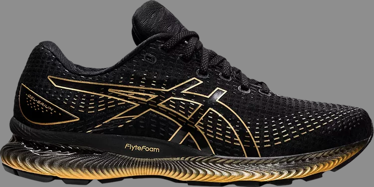 Кроссовки gel saiun 'black pure gold' Asics, черный - фото