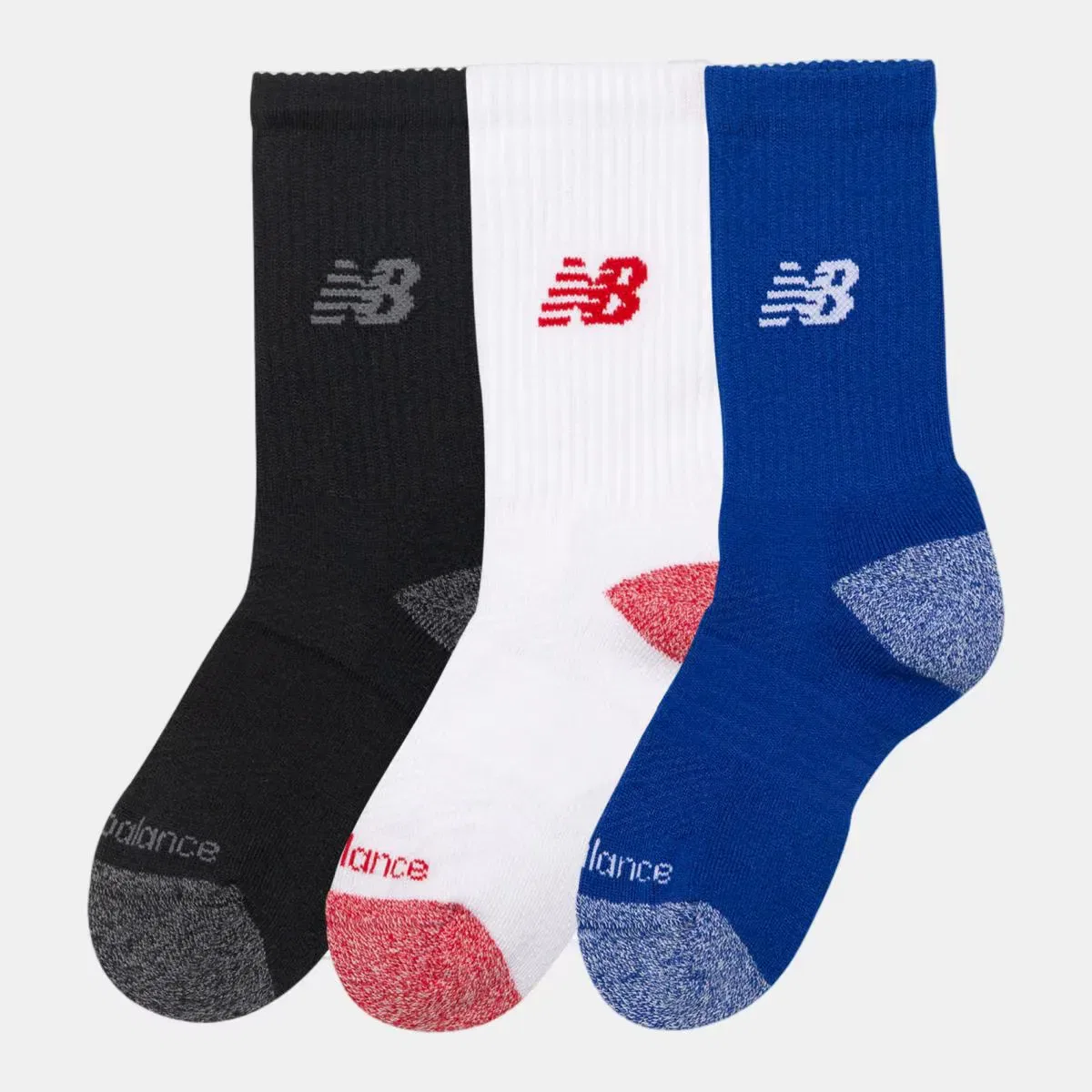 Детские носки для мальчиков хлопковые комплект 3 пары Active New Balance, Multicolor — фото 2