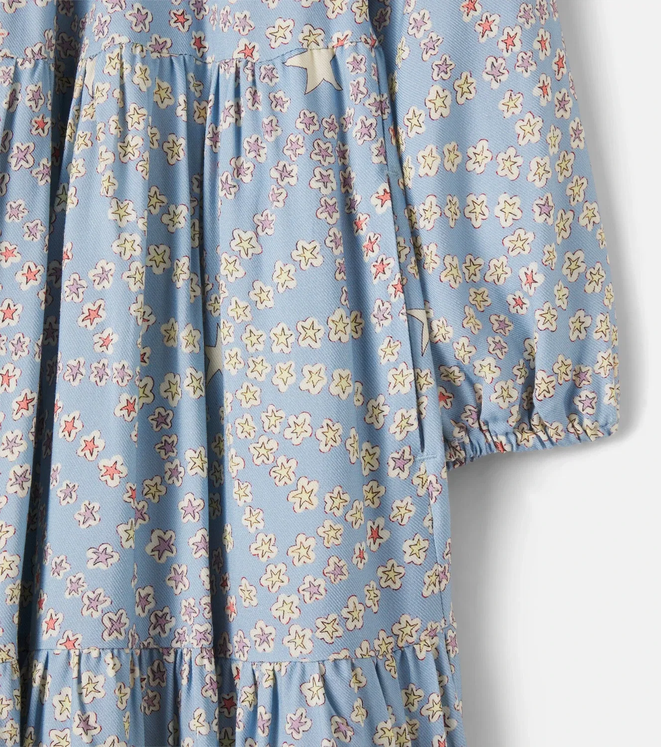 Нарядное платье с принтом Stella Mccartney Kids, синий — фото 4