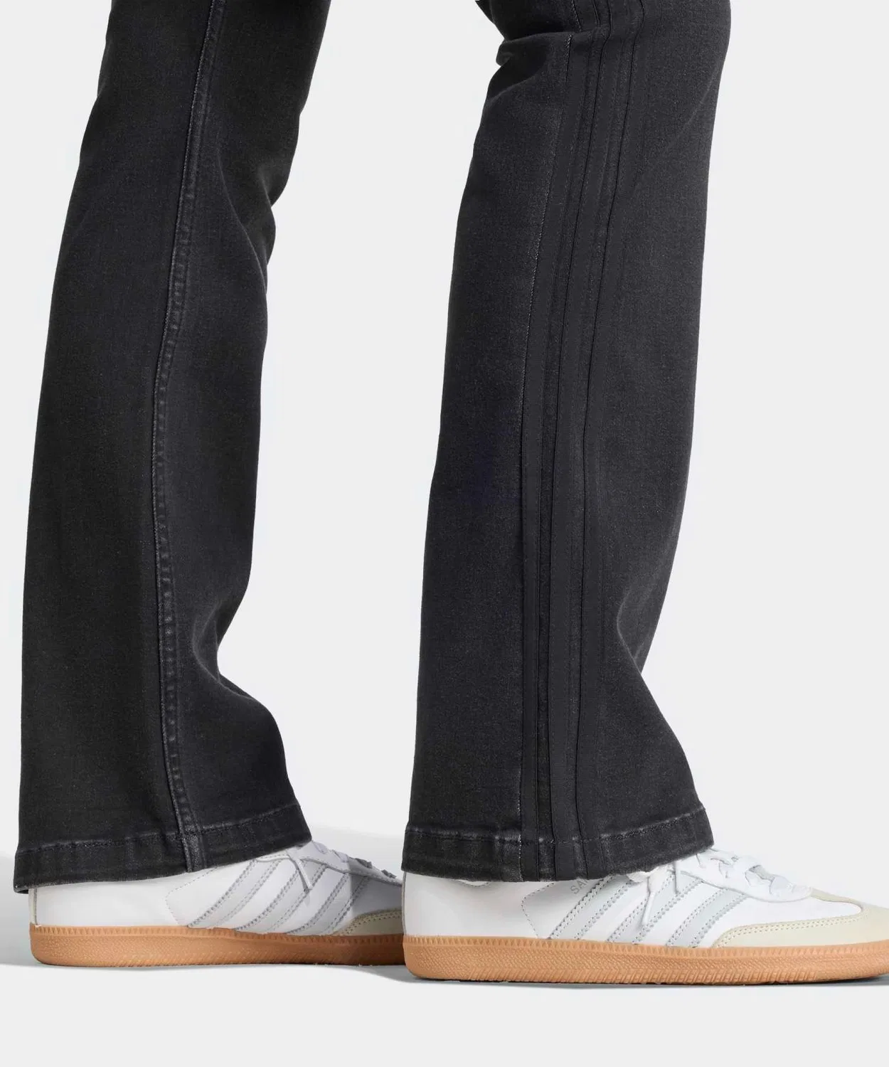 Джинсы мужские/женские с флейром Team Geist Slim LR Adidas, Black — фото 4
