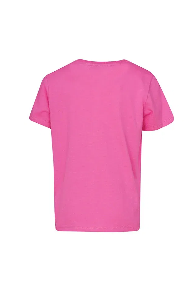 Детская футболка с геометрическим принтом Hummel, Pink — фото 3