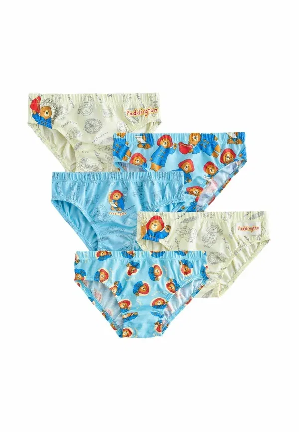 Комплект трусов 5 шт с принтом Animals Paddington Bear Briefs Next blue on white, белый/синий
