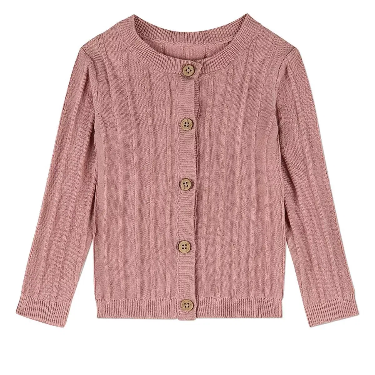 Детский кардиган с 3D вязкой MiniMoi, Mauve