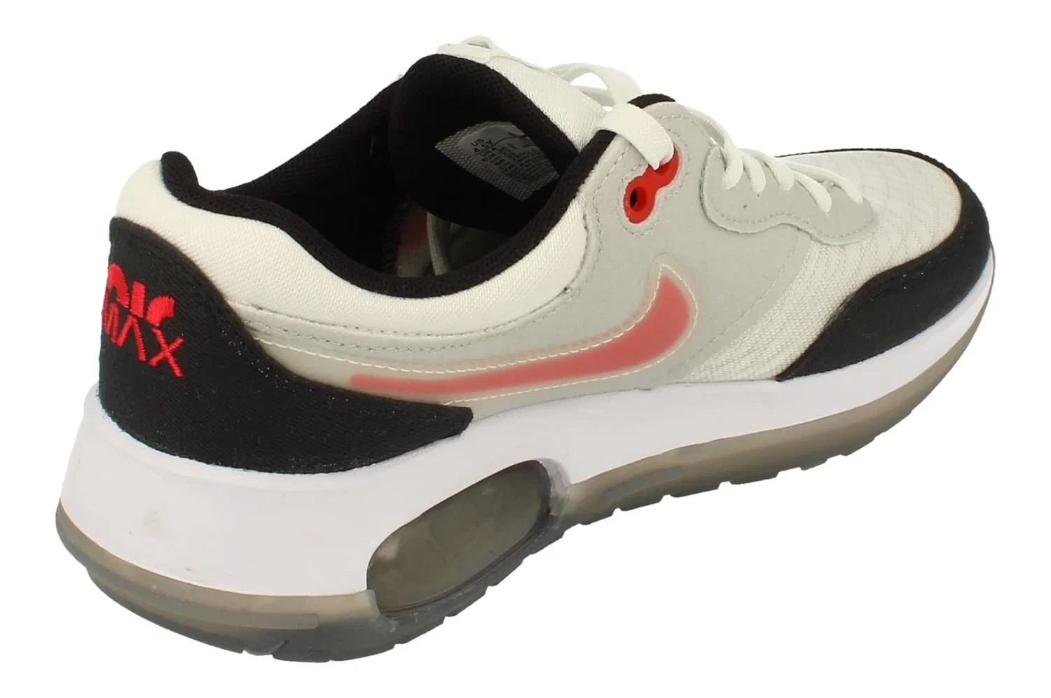 Детские кроссовки для мальчиков с принтом Air Max Motif NIKE, Black Red Mermaid White Grey — фото 3