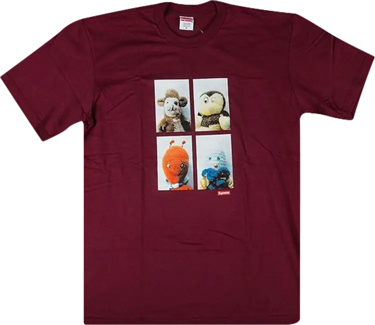 

Футболка Supreme Mike Kelley Ahh...Youth! T-Shirt 'Burgundy', красный