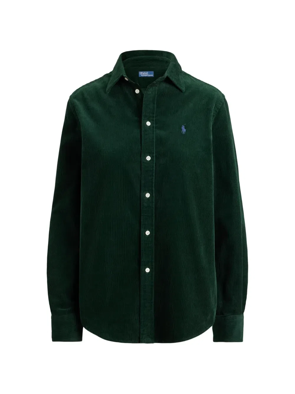 Вельветовая рубашка с вышивкой Pony Polo Ralph Lauren, зеленый