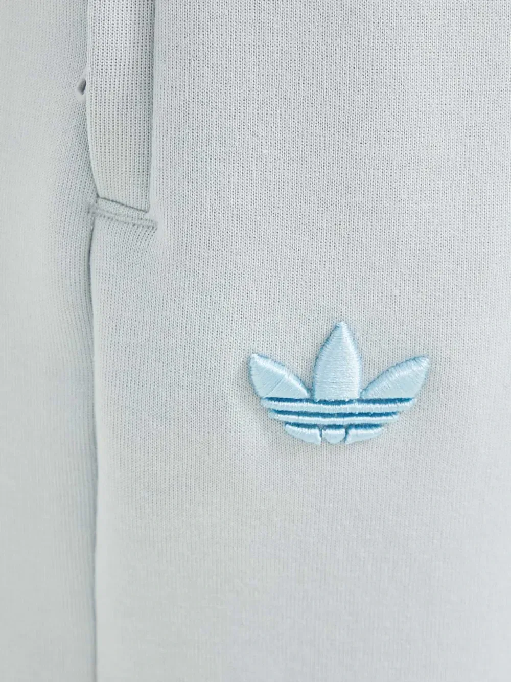 Спортивные брюки с вышитым логотипом Adidas, синий — фото 4