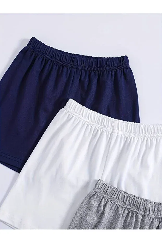 Детский комплект шорт для девочек Basics Keywest, Navy Blue-White-Gray — фото 2