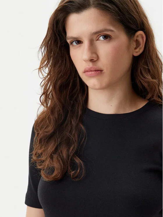 Футболка stretch fit Gap, черный — фото 4