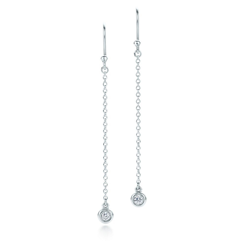 

Серьги Tiffany & Co. Elsa Peretti Diamonds by the Yard, серебро