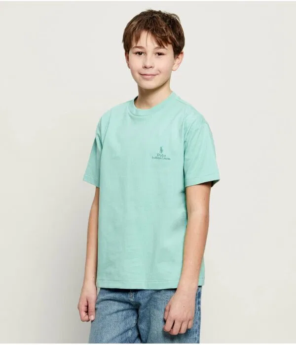 Детская футболка свободного кроя Polo Ralph Lauren, Menta