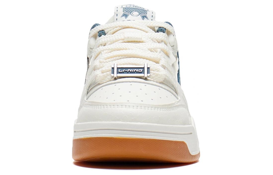 Кроссовки LINING Skateboarding Shoes Men Low-top Cloud White / Aoyama Dai, цвет Cloud White / Aoyama Dai — фото 4