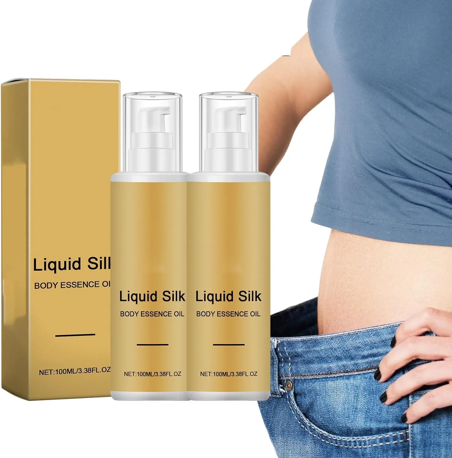 Масло для тела и волос Liquid Silk Body Essence Oil, 2 шт по 100 мл, oihgerg