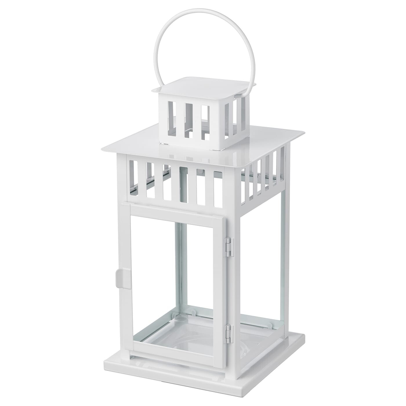 

BORRBY БОРБЮ Фонарь для формовой свечи, д/дома/улицы белый, 28 см IKEA