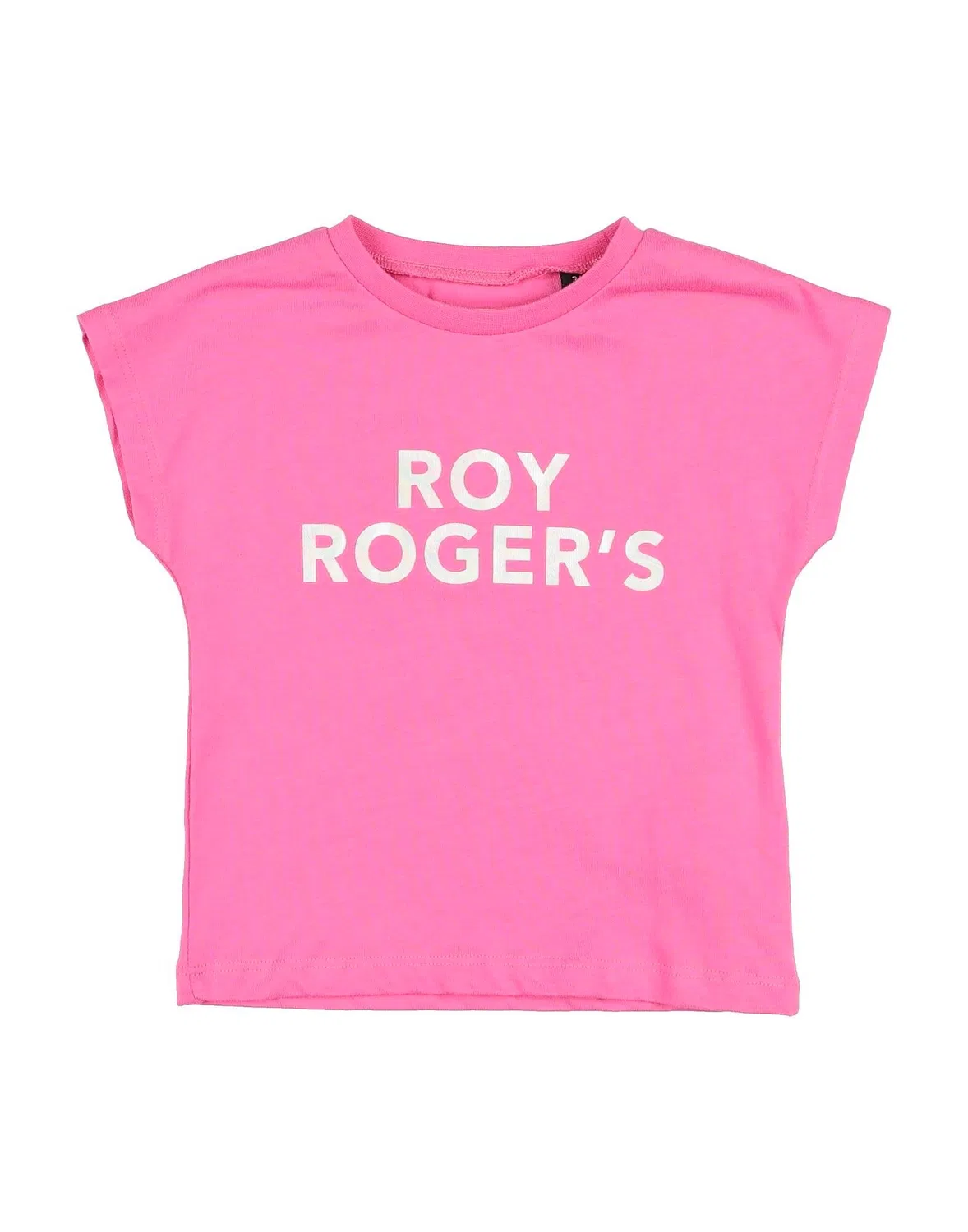 Детская футболка для девочек хлопковая с принтом Roÿ Roger'S, фуксия
