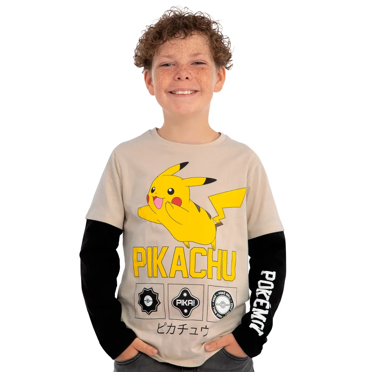 Футболка с длинным рукавом Pikachu Pokemon, Multi — фото 2