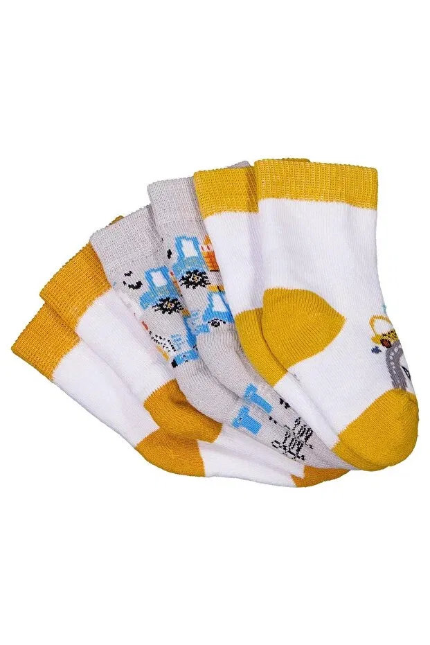 Детский набор носков для новорожденных махровый Business machine towel 6-18 months 3-piece baby erk sock set Civil Baby, Standard — фото 4