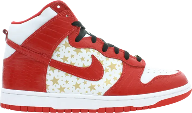 

Кроссовки Nike Supreme x Dunk High Pro SB 'Red', белый