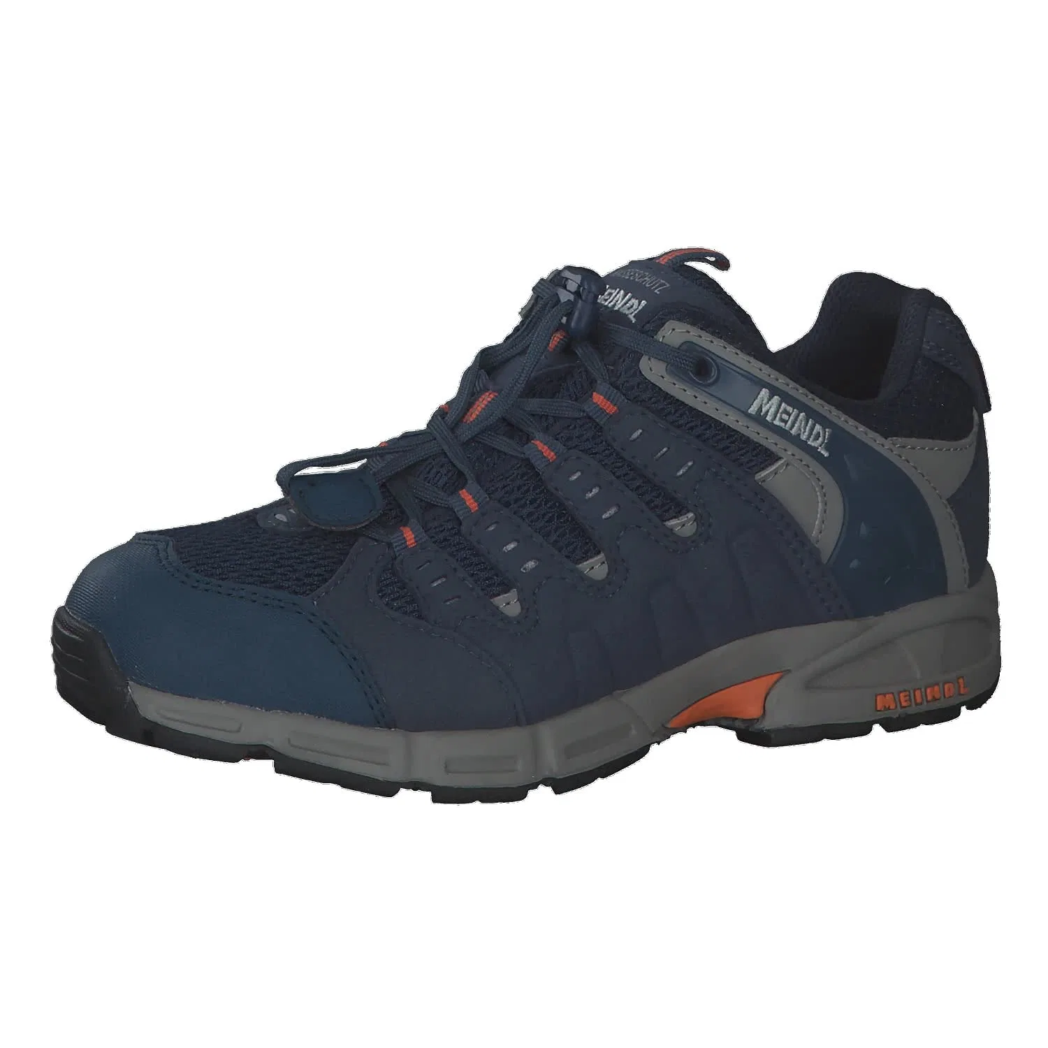 Детские кроссовки для мальчиков с принтом Meindl, Navy Orange