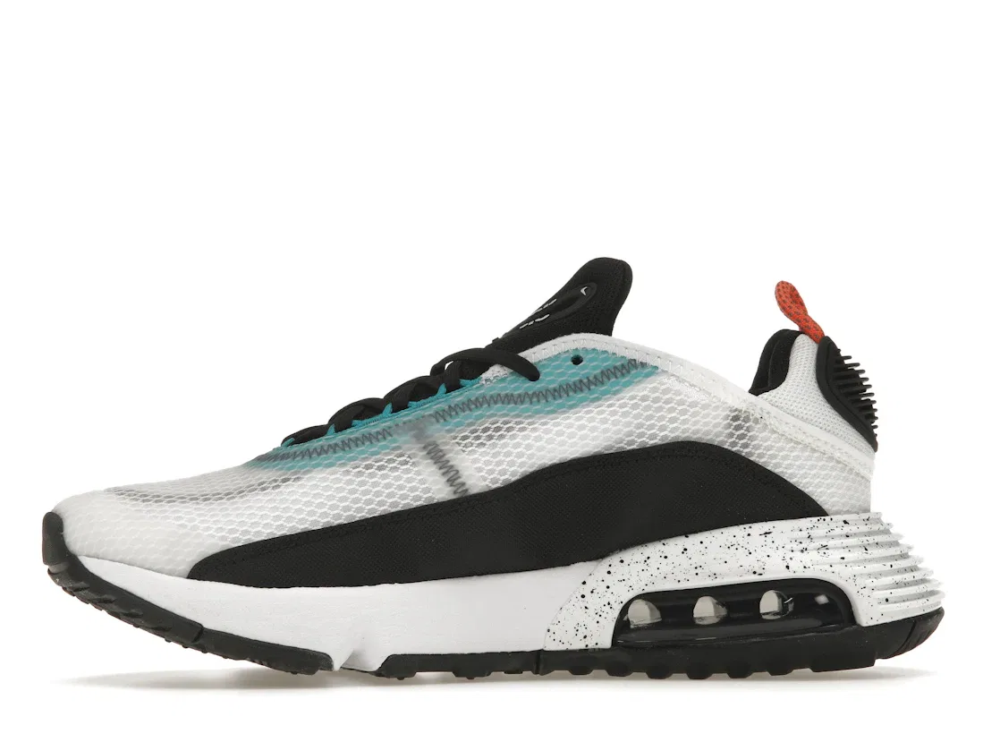 Детские кроссовки Lifestyle Nike Air Max 2090, White/Black/Aquamarine/Turf Orange — фото 3