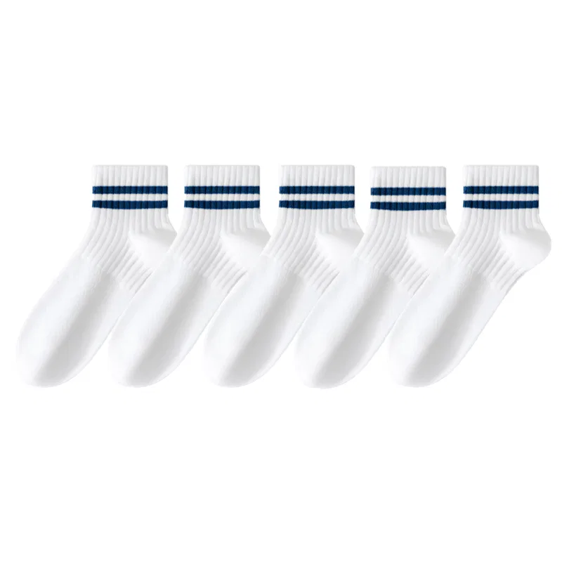 Детские носки с принтом, модель White Base Navy Blue 5, MADALLO, White Base Navy Blue 5