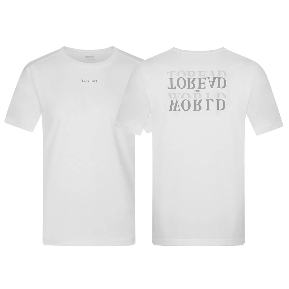 Детская футболка с круглым вырезом, 2 шт, TOREAD, White-2 Pack