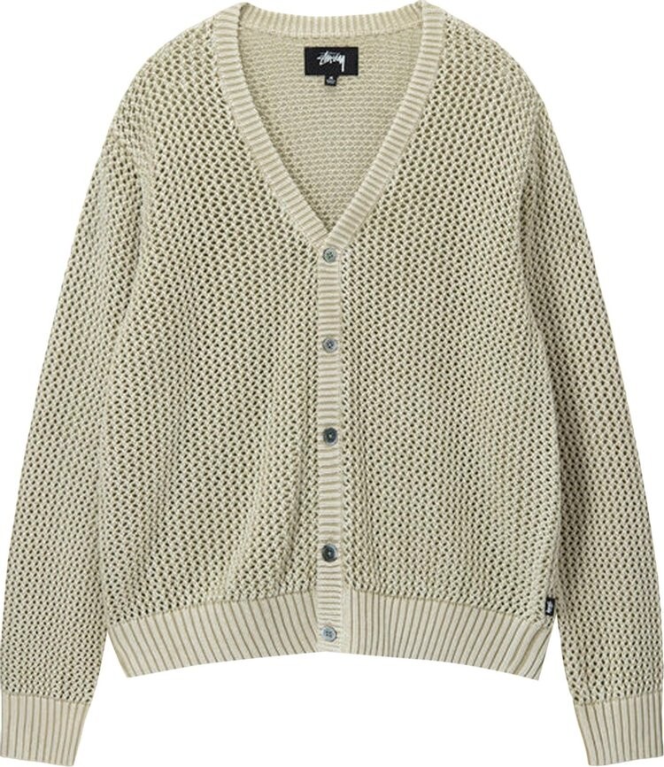 

Кардиган Stussy Loose Gauge Cardigan 'Natural', кремовый, Бежевый, Кардиган Stussy Loose Gauge Cardigan 'Natural', кремовый