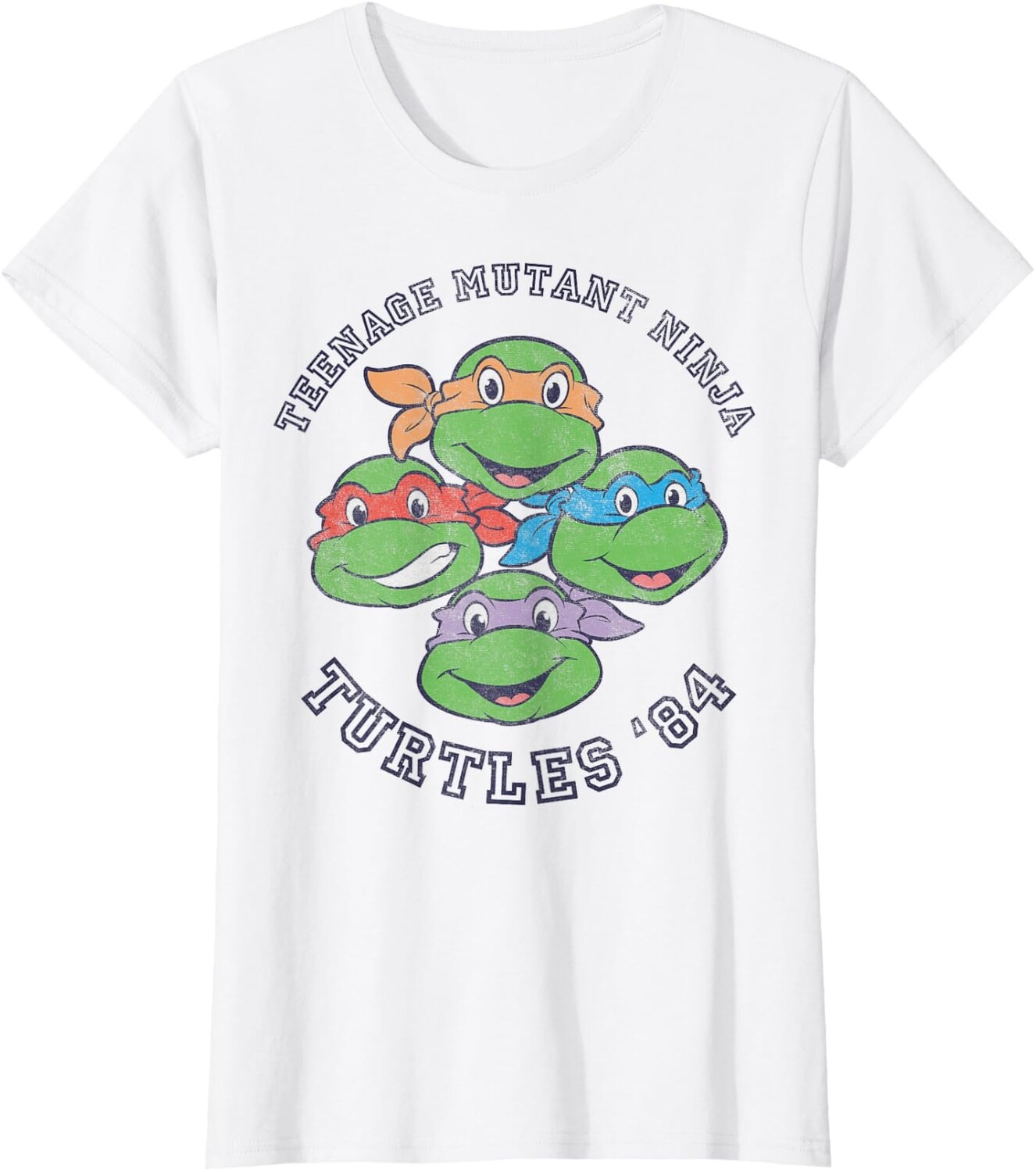 

Женская футболка Teenage Mutant Ninja Turtles Old School 1984, белый