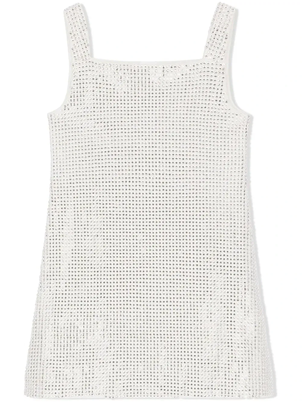 Топ Interlock со стразами Dolce & Gabbana Kids, белый