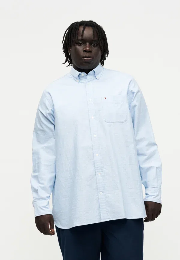 Рубашка хлопковая Dobby Tommy Hilfiger, синий