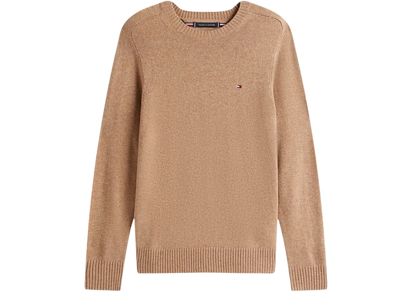 Мужской пуловер шерстяной с круглым вырезом Tommy Hilfiger, Safari