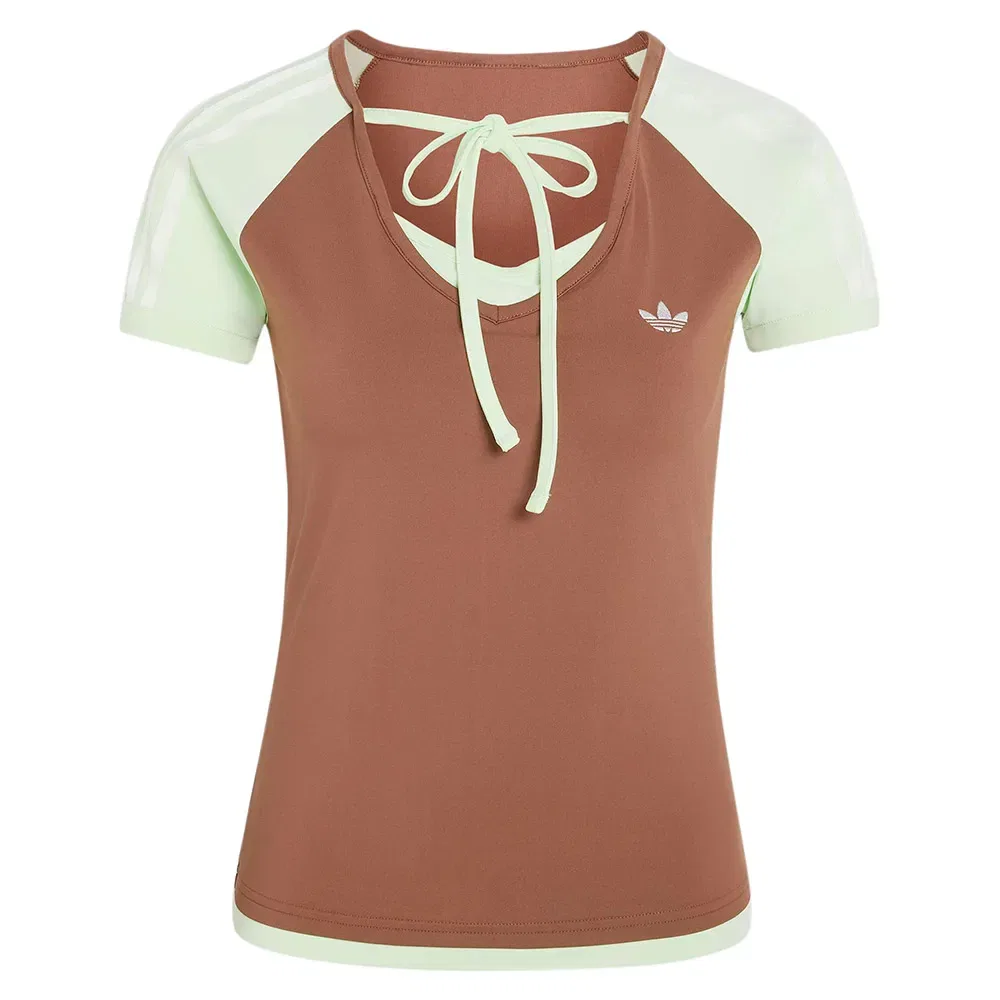 Футболка с коротким рукавом Vintage Adidas Originals, коричневый — фото 3