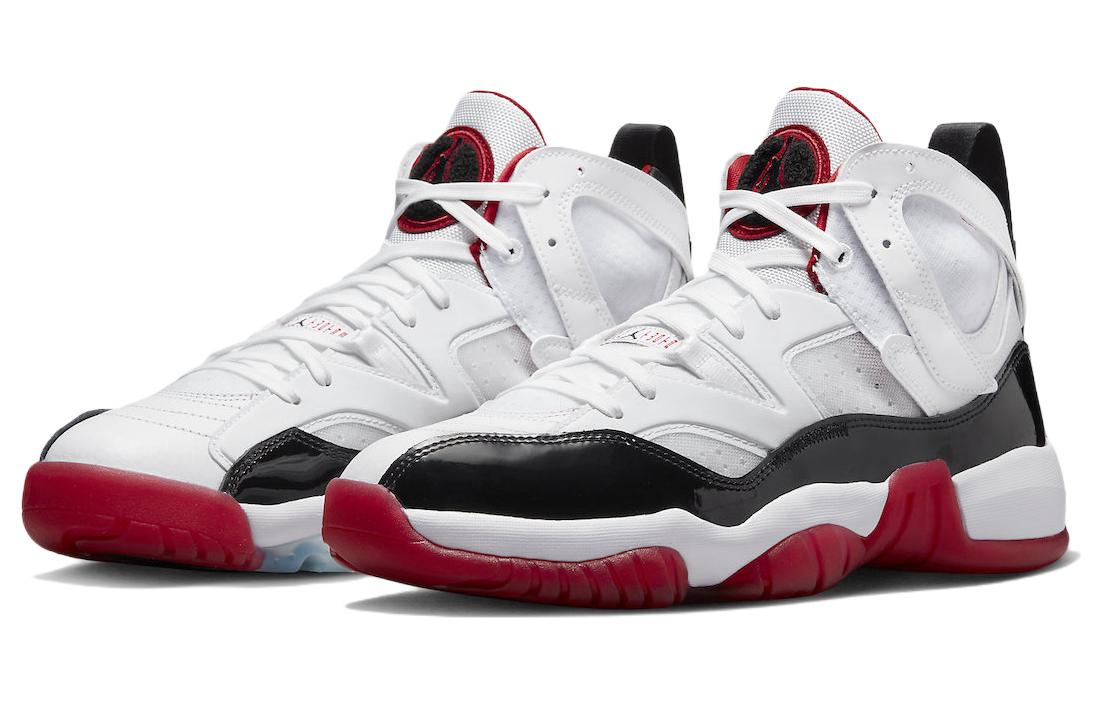 Кроссовки Nike Jumpman Two Trey, белый/черный/красный — фото 3
