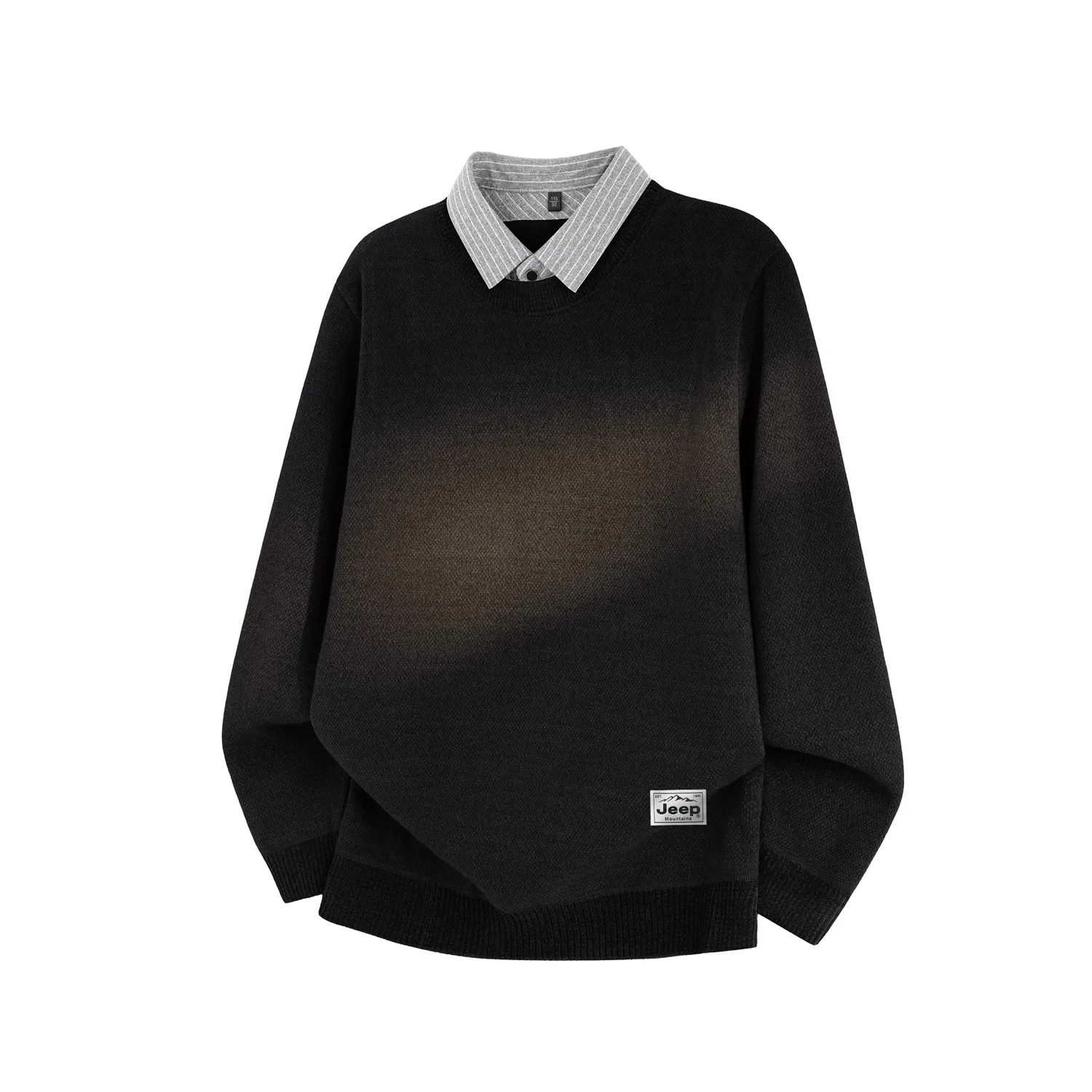 Детский свитер с лацканом Jeep Classic Collection, Black