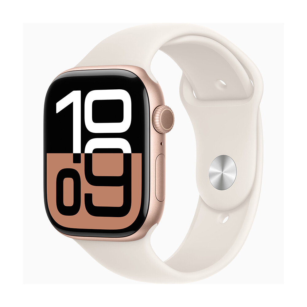 

Умные часы Apple Watch Series 10 (GPS), 46 мм, Rose Gold Aluminum Case/Starlight Sport Band - M/L, Бежевый, Умные часы Apple Watch Series 10 (GPS), 46 мм, Rose Gold Aluminum Case/Starlight Sport Band - M/L