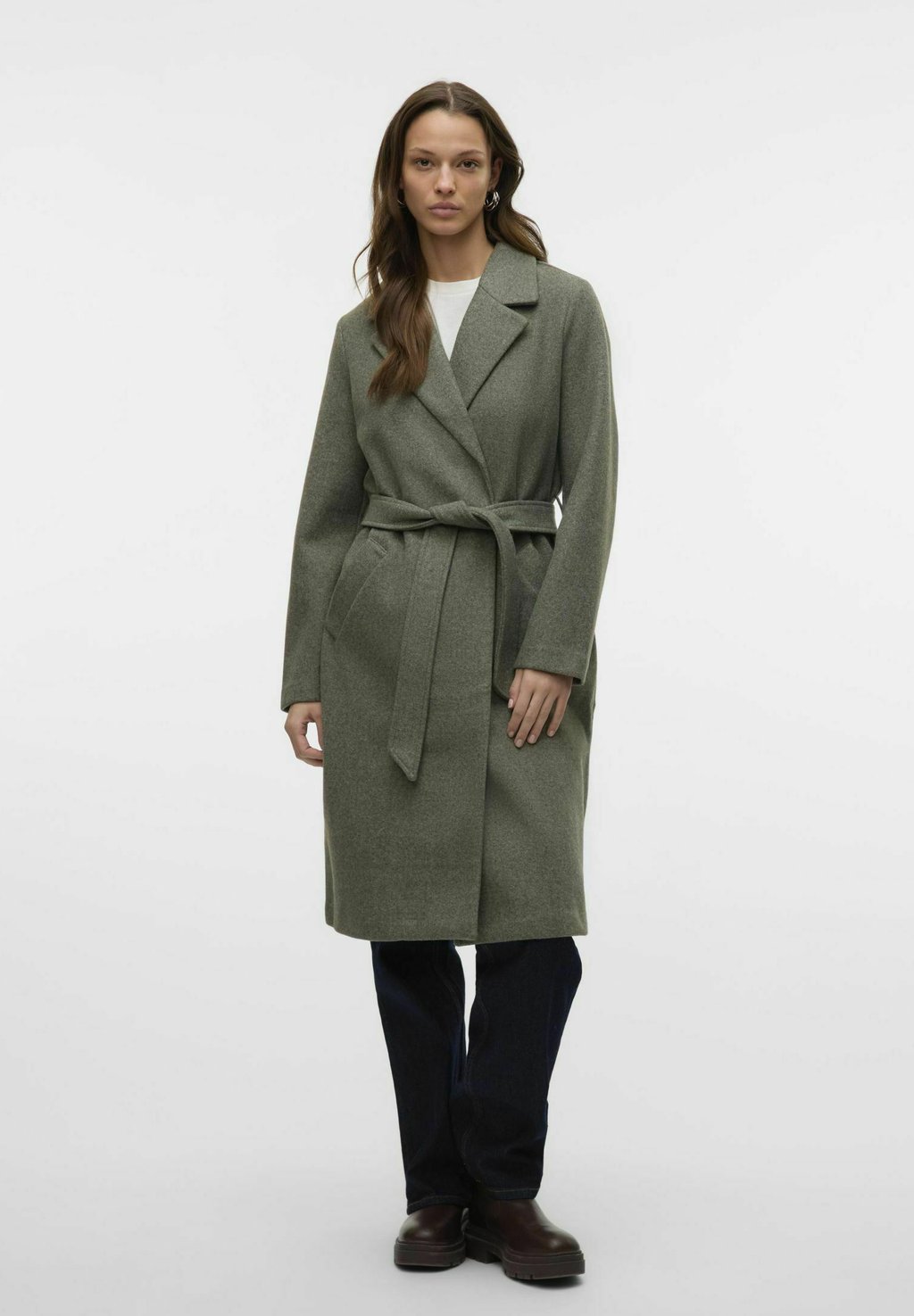 

Классическое пальто VMFORTUNEAYA LONG COAT Vero Moda, хаки