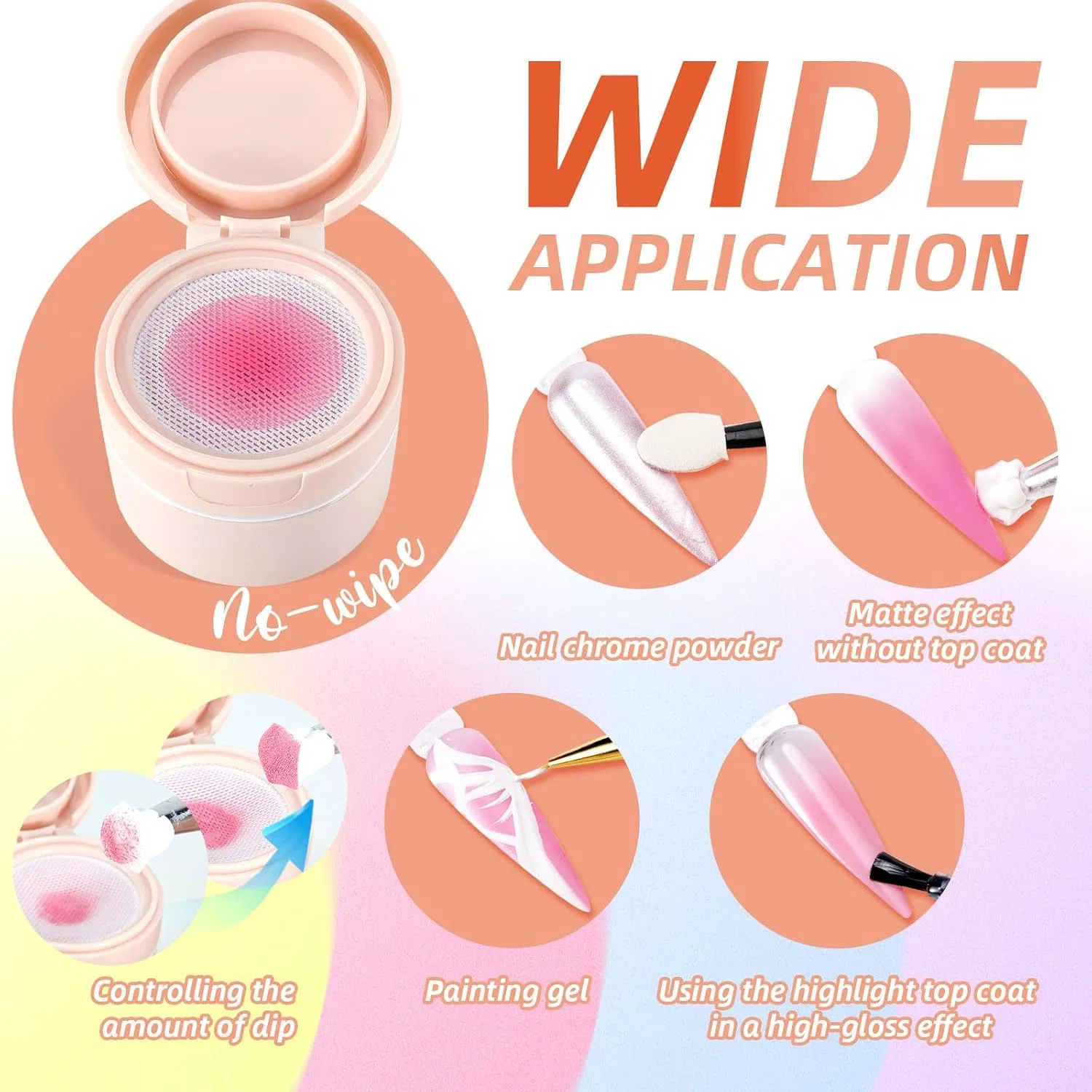 Гель для градиентного окрашивания ногтей Ombre Nails Aura Nails, 16 U-Shinein, 16 — фото 3