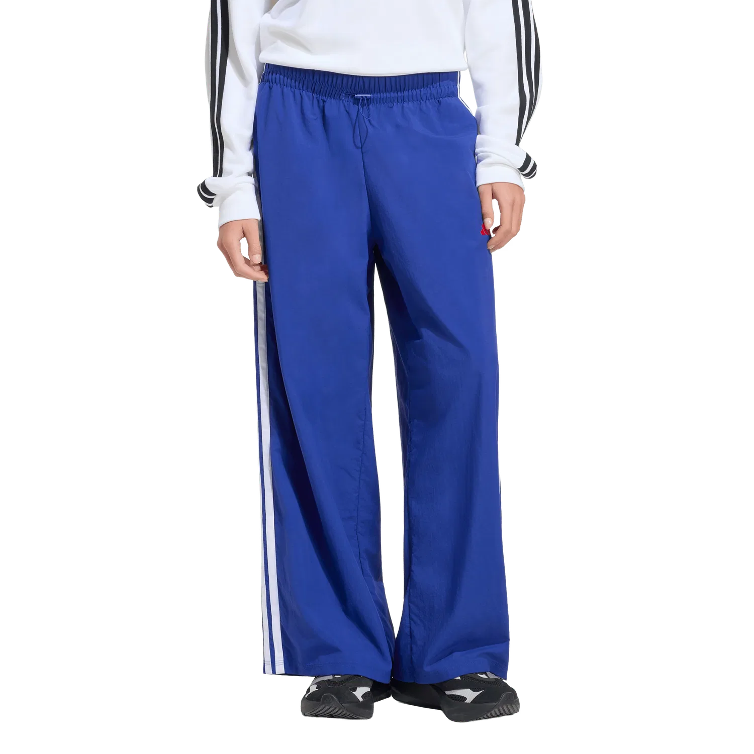 Женские спортивные штаны свободного кроя Adidas, синий — фото 2
