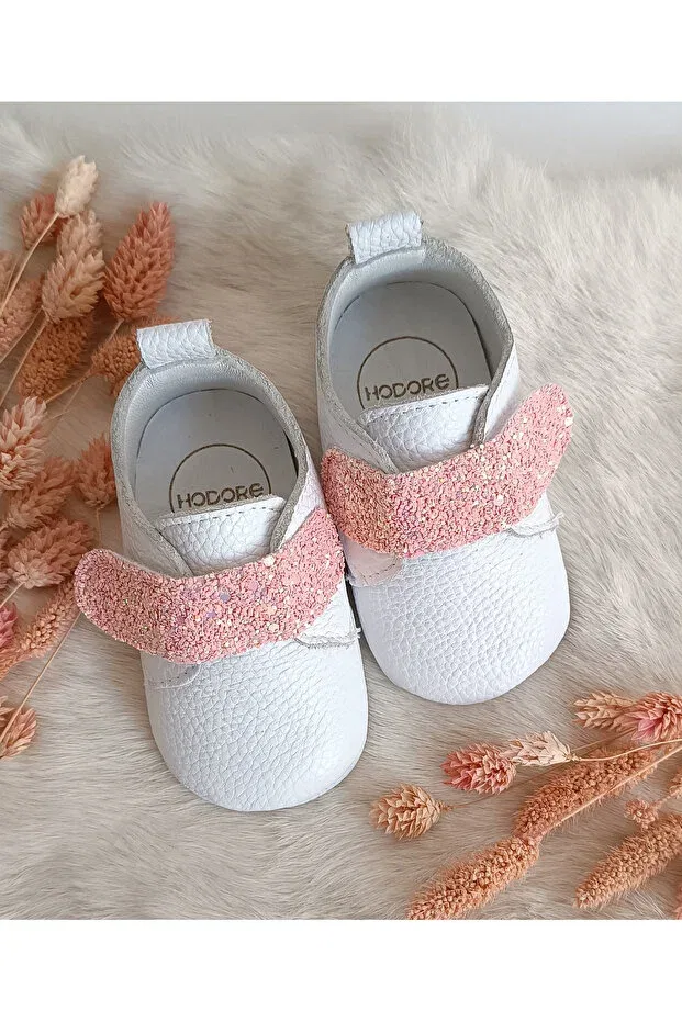 Детские кожаные туфли для девочек Hodore, Pink Stone