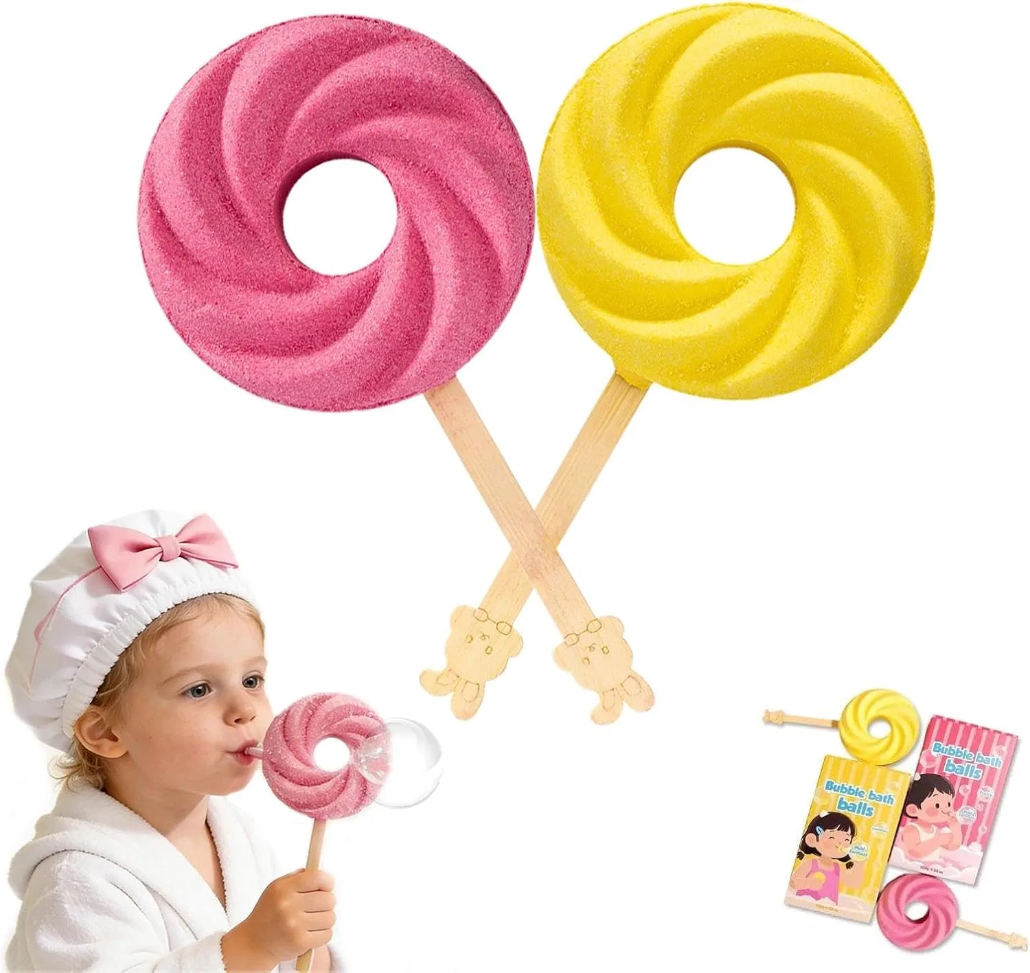 Бомбочка для ванны Lollipop ActSo, набор 6 шт, 120 г, A