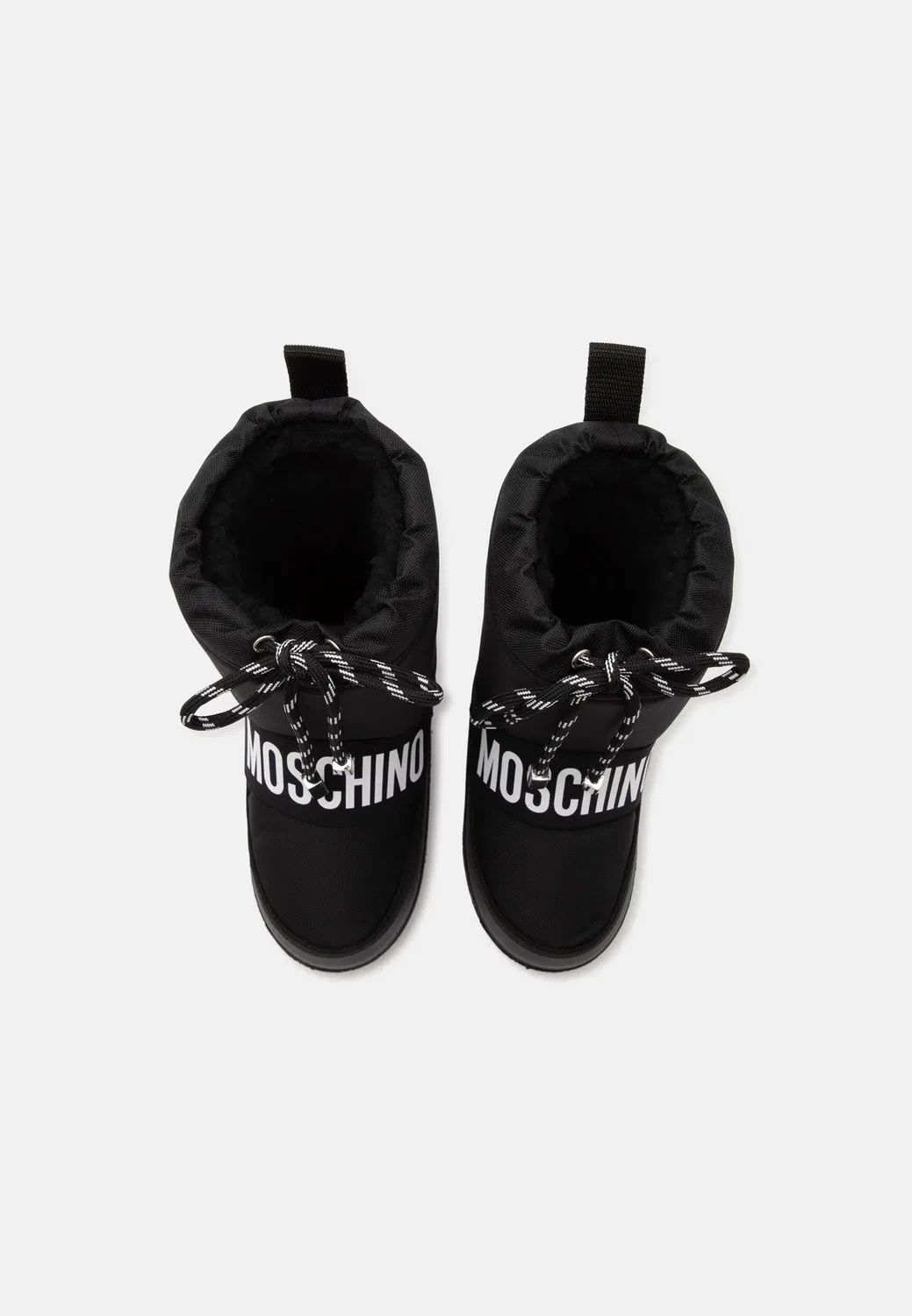 Зимние ботинки унисекс Moschino, Black/White — фото 4
