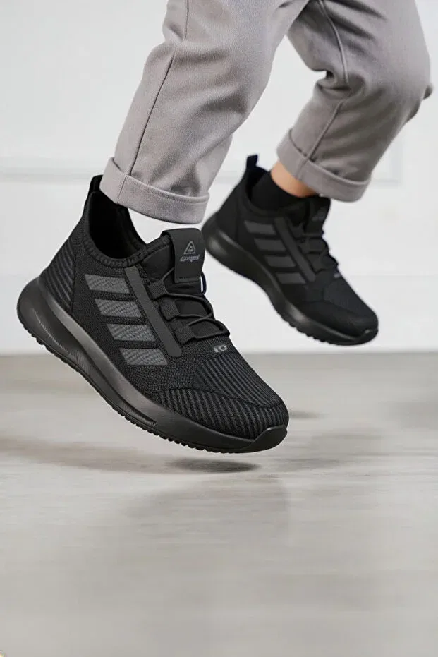 Детские кроссовки для девочек дышащие Liarca, Black-Black — фото 2