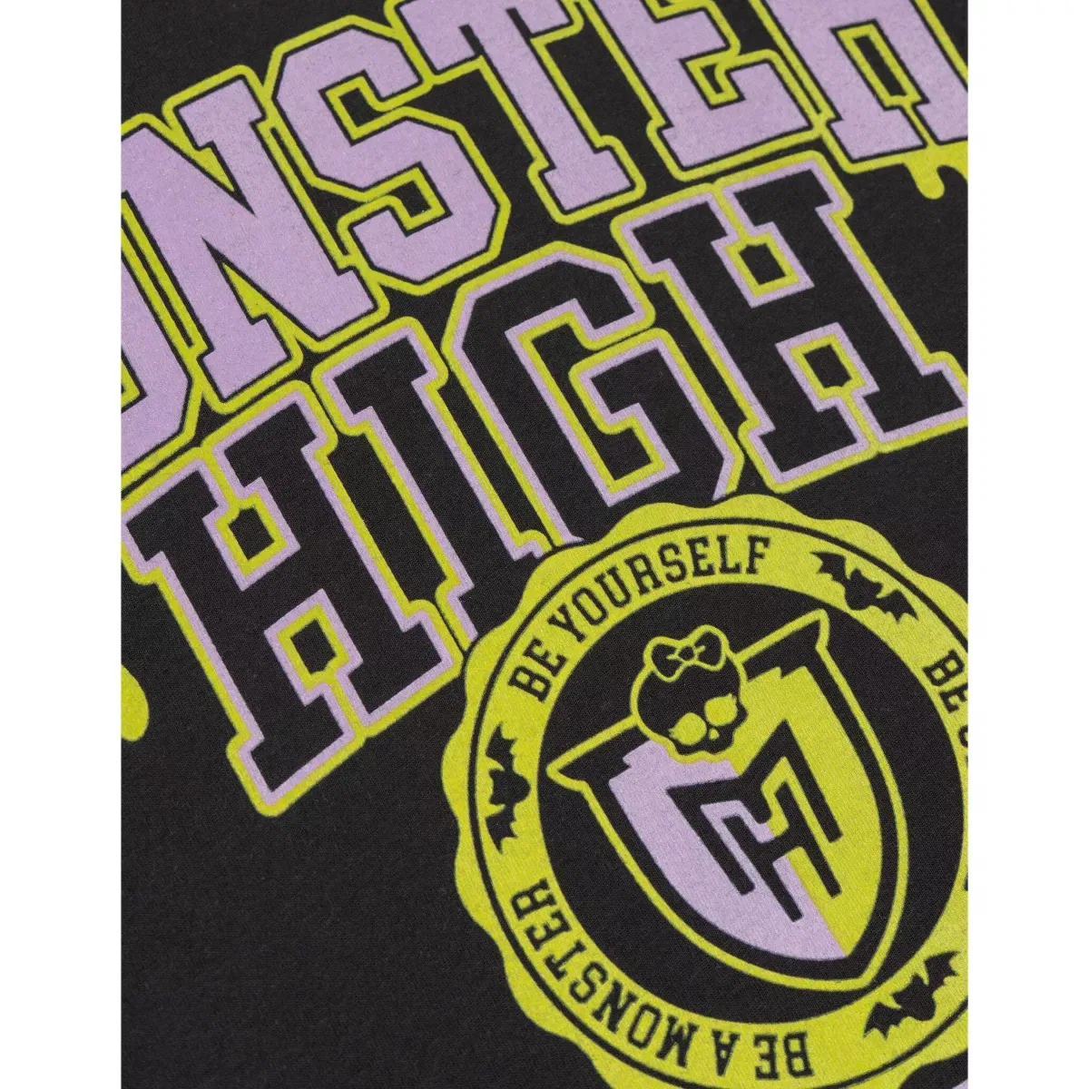 Детская футболка с принтом Monster High Boxy T-Shirt Monster High, Black — фото 3