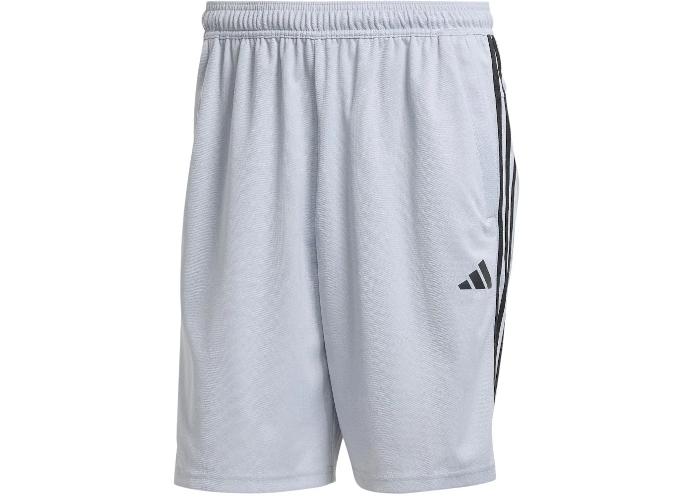 Мужские шорты с тремя полосками Train Essentials Pique Adidas, Halo Silver Black