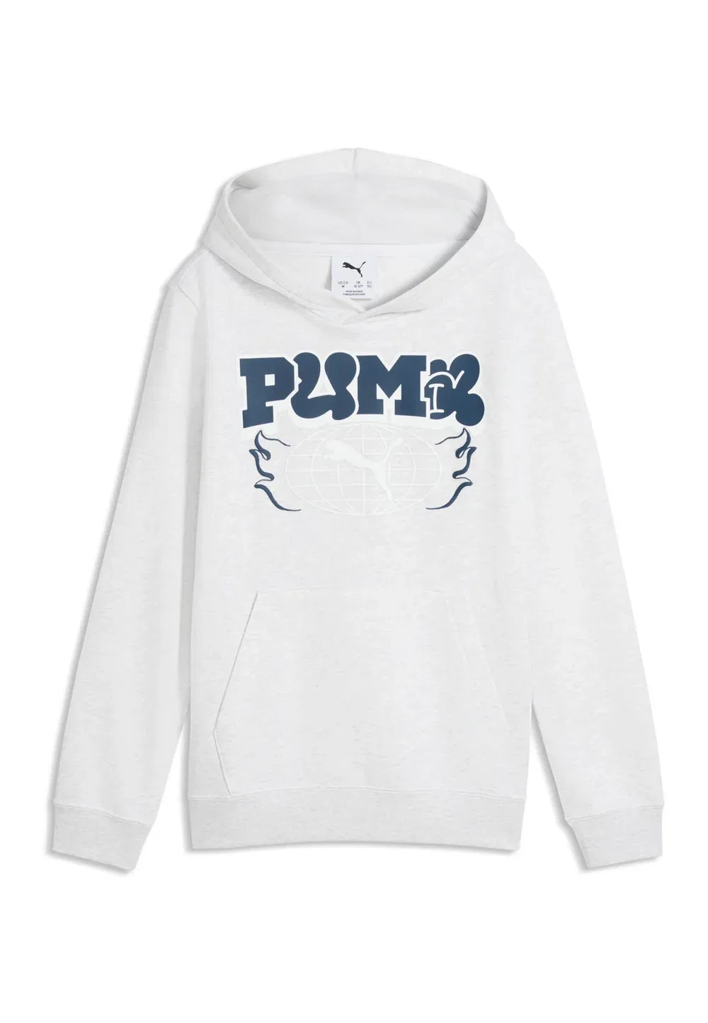 Худи середины 90-х - худи Puma, White Glow Heather — фото 4